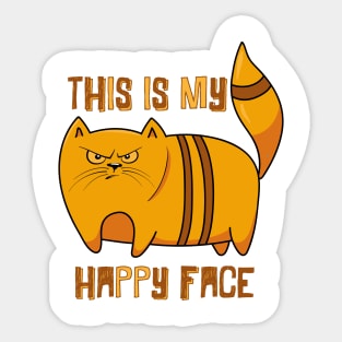 Angry cat Sticker